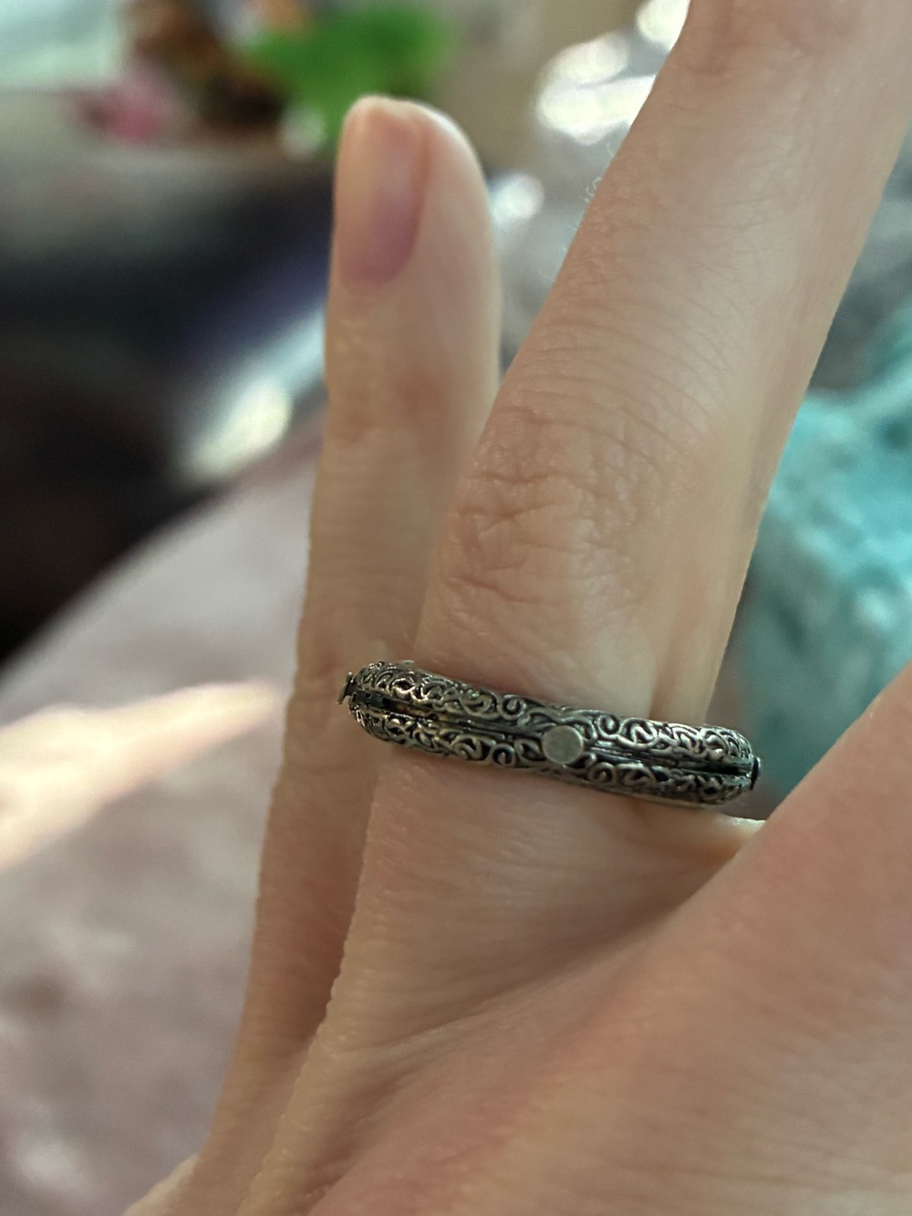 Rare 4 Interlocking Ring Set Size 5 Vintage Love Forever Signatures Inscribed - Picture 11 of 13